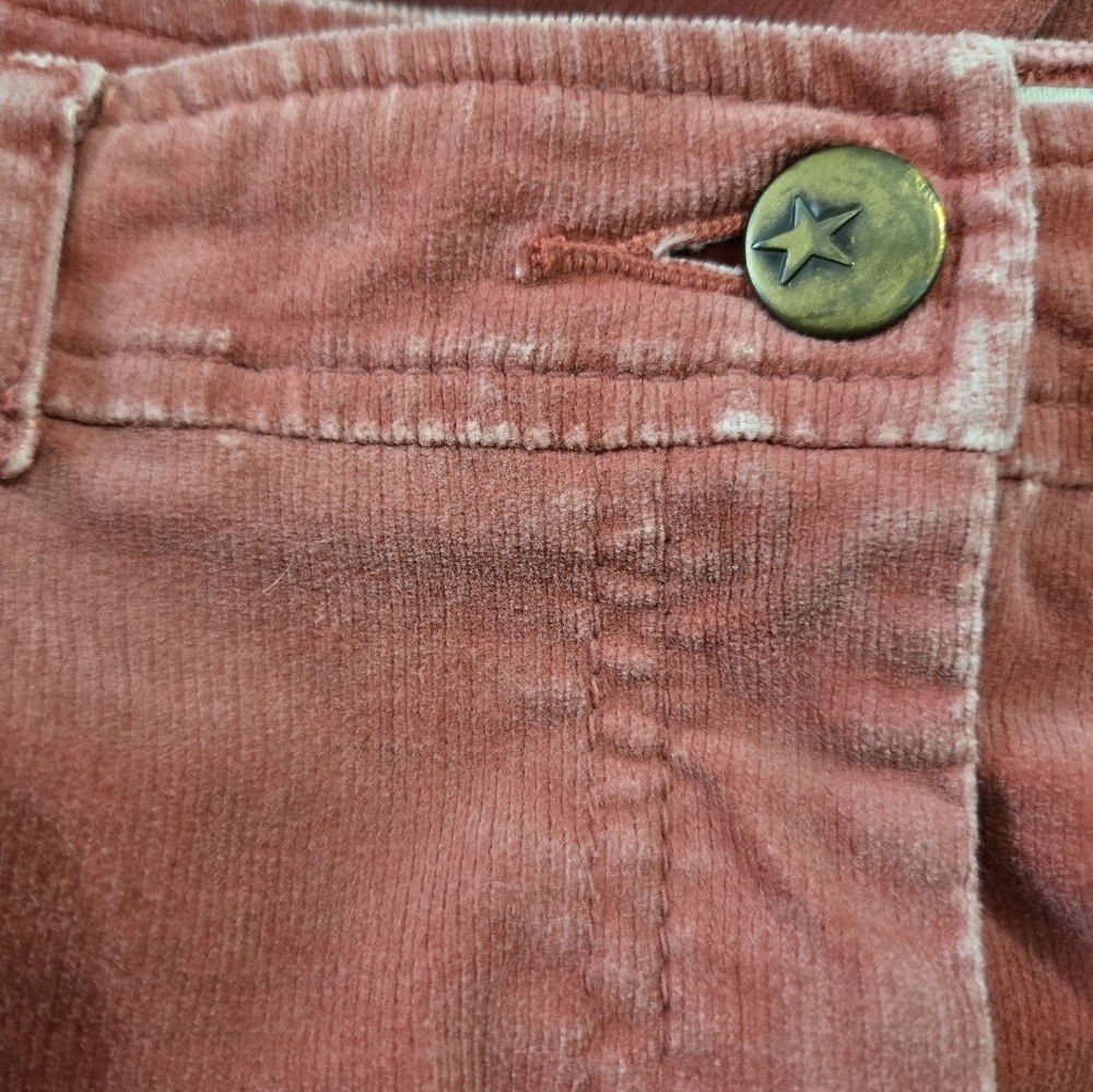 Anthropologie Sitwell Red A-Line Corduroy Skirt - Picture 3 of 4